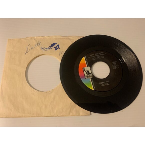 Bobby Vee "Just Keep It Up" 45 RPM Vinyl Record Liberty 56033 - Picture 5 of 5